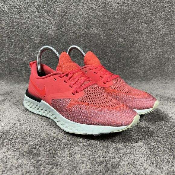 Nike Odyssey React 2 Flyknit AH1016-800 Women’s Size 7 Ember Glow Running Shoes - Picture 2 of 11